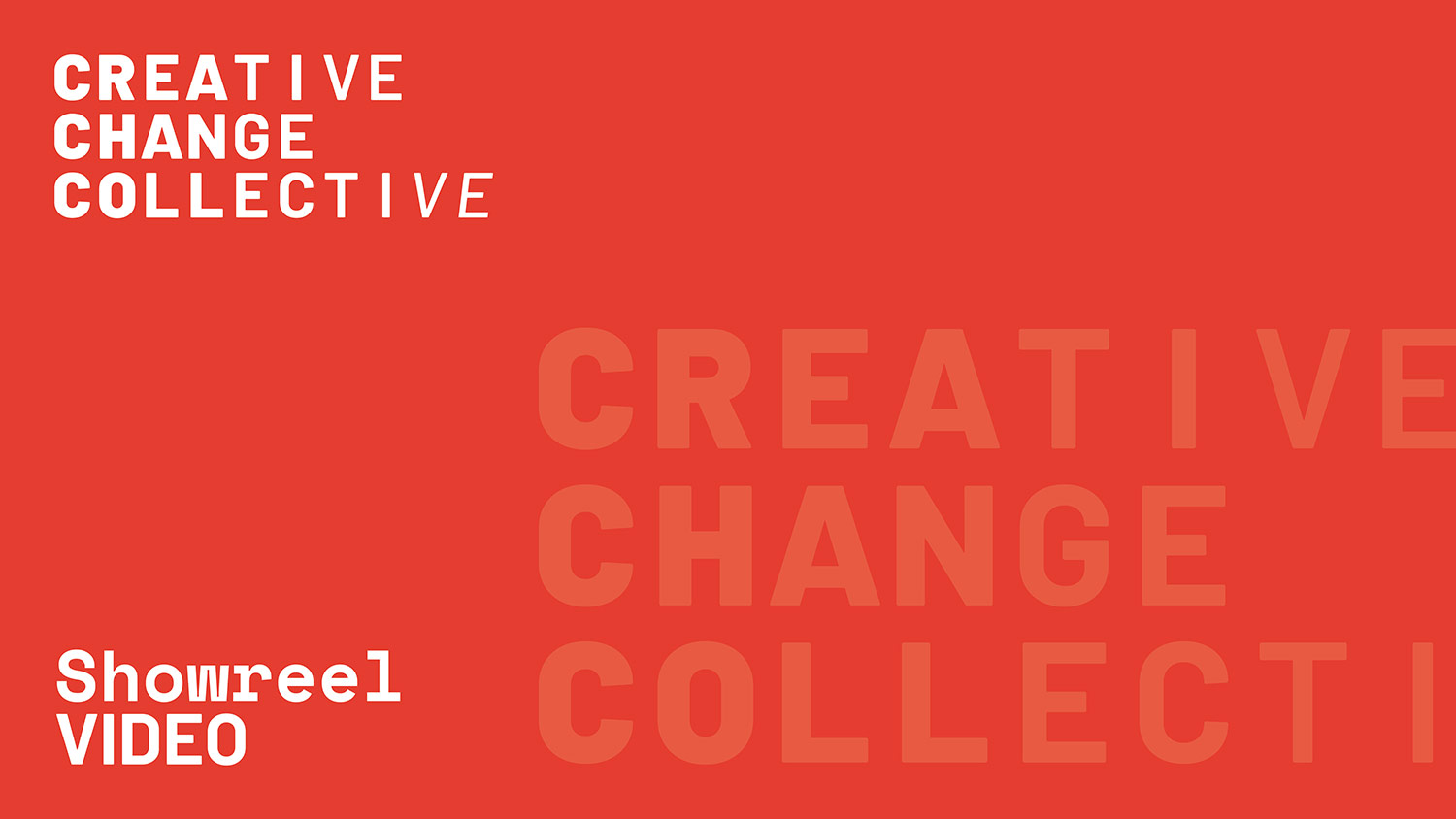 Video thumbnail — Creative Change Collective showreel